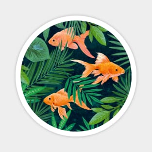 Goldfish in the Jungle Magnet